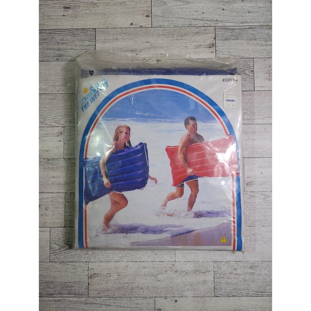 NEW Vintage Intex The Wet Set Inflatable Raft Float Pool Surf Rider 45" y2k